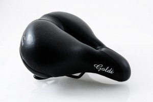 Bequemsattel P&P Goldi 619 schwarz, Unisex, 255x240mm, ca. 750g