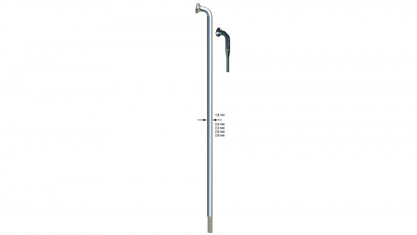 Sapim SPEICHEN SAPIM 2 X 278MM SCHWARZ LEADER