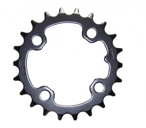 Kettenblatt SRAM MTB Legacy 64mm, 22 Z.,Stahl, schwarz matt, V3