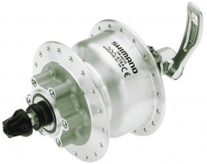SHIMANO Nabendynamo DH-3D32 6 Volt / 3 Watt 36 Loch 6-Loch Silber