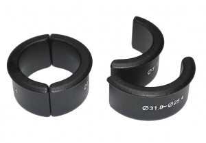 Hülsen-Set Ergotec für Vorbauten von 31,8mm auf 25,4mm