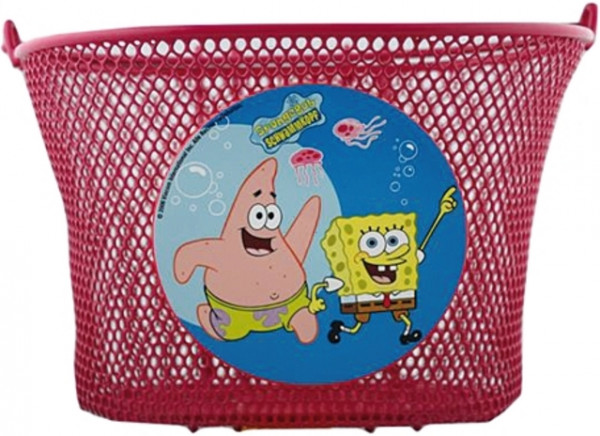 Bike Fashion KINDERKORB "SPONGEBOB METALL PINK