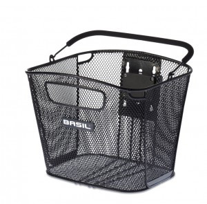 BASIL VR-KORB BOLD ABNEHM BAR KLICKFIX,SCHWARZ