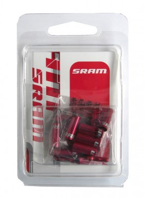 Endkappen Satz SRAM 10x4mm + 6x5mm + 4x Cable Tip, rot