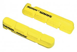 Bremsgummi SRAM Road für Carbon-Felgen gelb, VE=1 Paar, für Rival/Force/Red
