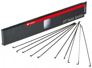 Messerspeichen DT Aerolite 2.0x0.9 284mm, Kart.20 St., schwarz, ohne Nippel