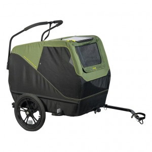 XLC Hundeanhänger Dog Large BS-C13 16", moosgrün/lime/schwarz
