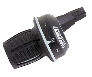 Drehgriffschalter SRAM 3.0 Comp 1:1, links, 3-fach Micro, schwarz
