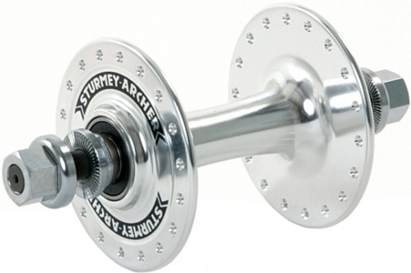 Sturmey Archer VORDERRAD HOCHFLANSCH NABE 36 LOCH SILBER ST.A