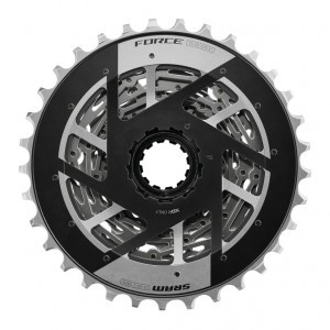 Zahnkranz-Kassette SRAM XG-1270 XDR 12-fach, 10-33 Zähne, XDR-Body, silber