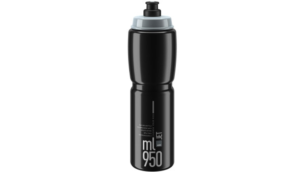 ELITE TRINKFLASCHE JET 950 ML SCHWARZ/GRAU