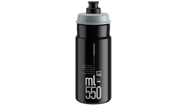 ELITE TRINKFLASCHE JET 550 ML SCHWARZ/GRAU