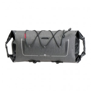 Lenkertasche KLICKfix BikepackWaterproof grau,18x18x36cm,12 ltr,670g,o.Adapter