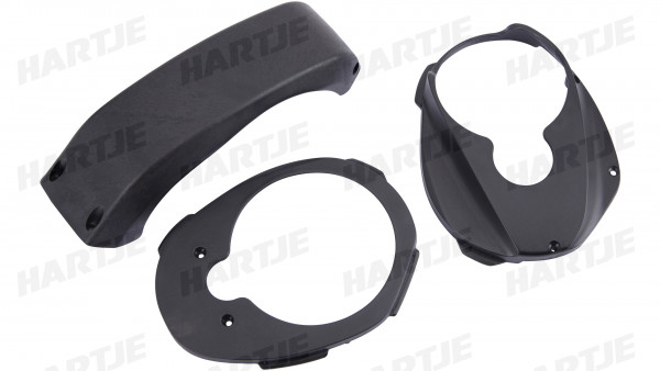 Conway MOTORCOVER SET GEN3 3TLG. KUNSTSTOFF SCHWARZ