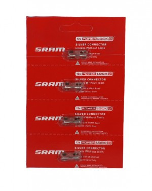 Kettenverschlussglied SRAM Road Set/4St. silber, 12-fach, Power Lock D1