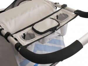 Trinkflaschentasche f.Kinderanhänger XLC für XLC Mono+Mono² ab 2014,silber
