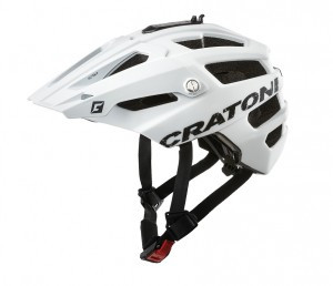 Fahrradhelm Cratoni AllTrack (MTB) weiß gummiert, Gr. M/L (58-61cm)
