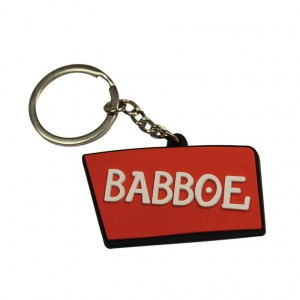 Schlüsselanhänger Babboe orangenes Logo