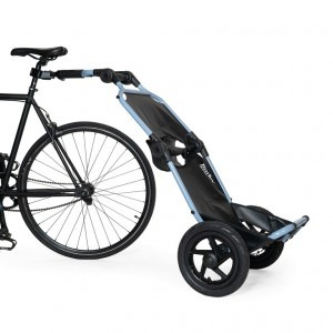 Fahrrad-Lasten-Anhänger Burley Travoy cool grey, inkl. Rücklicht