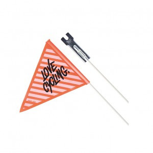XLC Sicherheitswimpel SF-C01 zweiteilig, schwarz/orange Love-cycling