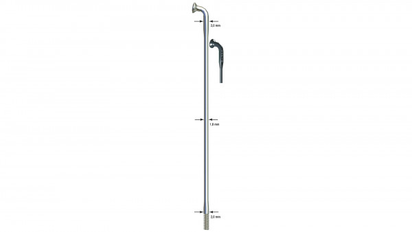 Sapim DD-SPEICHEN 2X1,8X2X260 NIRO 14GM3