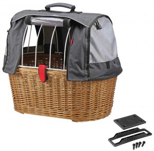 Hundeshopper KLICKfix Doggy Basket Plus braun, 45x52x36cm, 40ltr, 2000g, GTA