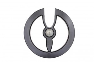Kettenschutzscheibe Hebie 0323 max.48 Z.,sw/transp.,Shimano,Kunststoff