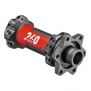 VR-Nabe DT Swiss 240 MTB DB Straightpull 100/15mm TA, 28 Loch, IS 6-bolt