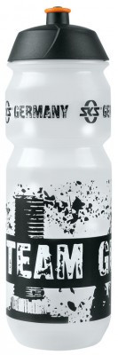 Trinkflasche SKS Large 750ml, transparent mit SKS Reifenmotiv