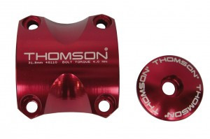 Lenkerklemmung Kit Thomson rot, 31,8, Elite X4 MTB
