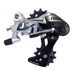 Schaltwerk SRAM Rival1 3.0 11-fach, mittlerer Käfig, schwarz, Alu