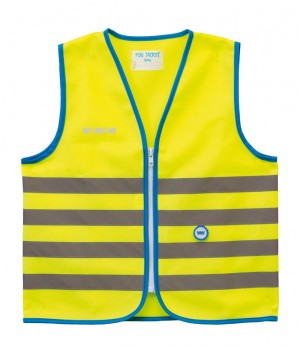 WOWOW REFLEX-KINDERWESTE "FUN JACKET", GELB, GR.L