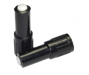 Ventilverlängerung für AV 19mm, schwarz, Kunststoff, 2 Stück