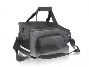 XLC Gepäckträgertasche BA-S43 schwarz/anthrazit, 35x16x18cm, 15 ltr