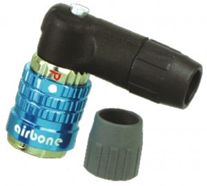 Ventil Adapter Airbone ZT-A15 AV/SV/DV, 90°, sw, univers. QR-Funktion