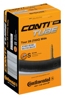 Schlauch Conti Tour 28 Wide RE 28x1.75-2.5" 47/62-622 SV 42mm