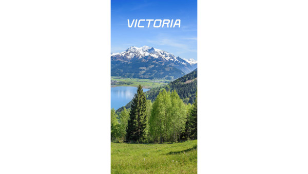 VICTORIA BANNER LANDSCHAFT F ALU-RAHMEN
