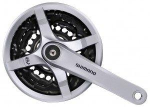 SHIMANO Kurbelgarnitur TOURNEY FC-TY501 6-fach / 7-fach / 8-fach 170 mm 42-34-24 Zähne