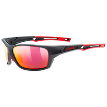 UVEX Sportstyle 232 P Black Mat Red / Mirror Red | One Size
