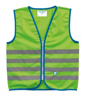 WOWOW REFLEX-KINDERWESTE "FUN JACKET",GRUEN, GR.S