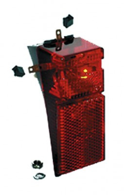 LED-Dynamo-Rücklicht Import Schutzblechbefestigung