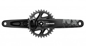 KRG SRAM NX Eagle DUB Boost 165mm,32 Z,Alu/Stahl,sw,DUB,DM.11/12-f.