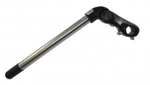 Vorbau Ergotec Kobra Vario Tube/25,4 300/90mm, Ø 22,2mm, -10/+50°, sw/silber