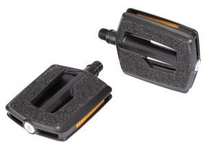 Kunststoffpedal Ergotec 836 schwarz, 9/16", mit Reflektoren