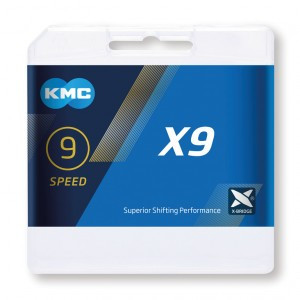 KMC KETTE X9 SILBER / GRAU 1 / 2 X 11 / 128" 114GL