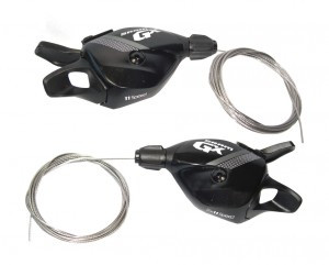 Trigger-Schalter SRAM GX 2-fach, links, schwarz, mit Klemme