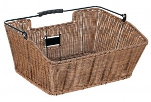 Hinterradkorb Un`x Mateo 40x30x18cm, braun, engmaschig