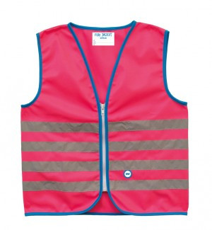 WOWOW REFLEX-KINDERWESTE "FUN JACKET", PINK, GR.M