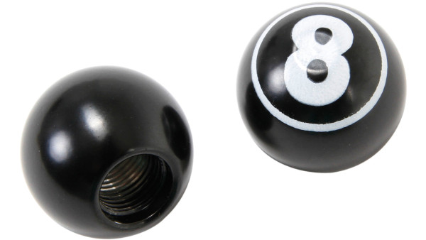 CONTEC CT VENTILKAPPEN PAAR 8 BALL SCHWARZ