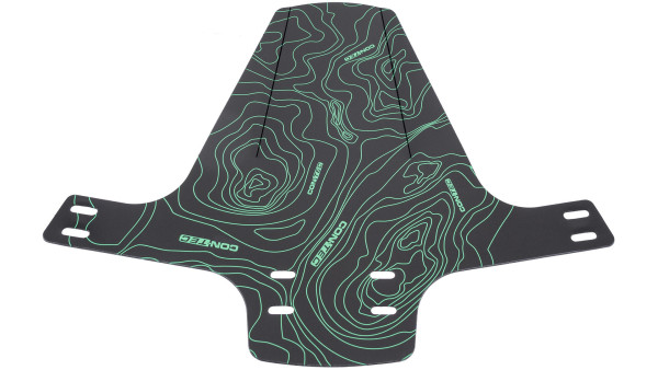 CONTEC CT VR-SPRITZSCHUTZ SHIELD SCHWARZ GRUEN LINIEN